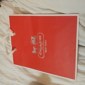 Coach bag with cloth handles